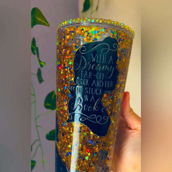 24oz Belles Book Cafe Custom Tumbler - Picture 5 of 5